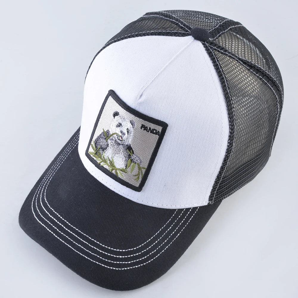casquette style trucker avec panda