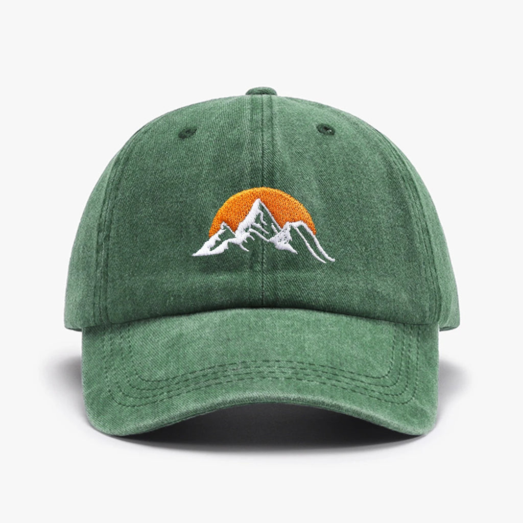 casquette stylée brodée soleil levant
