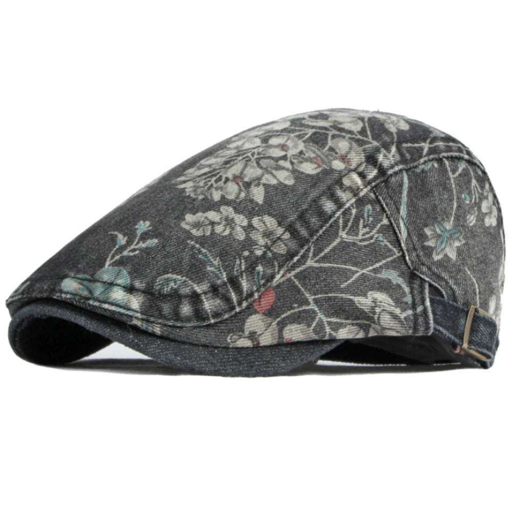 casquette stylée imprimé floral