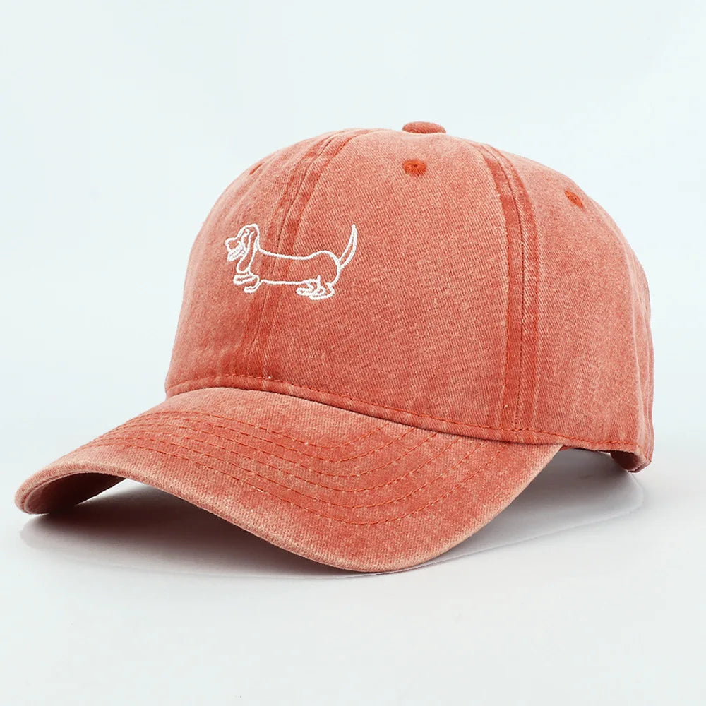 casquette tendance coton avec motif animal