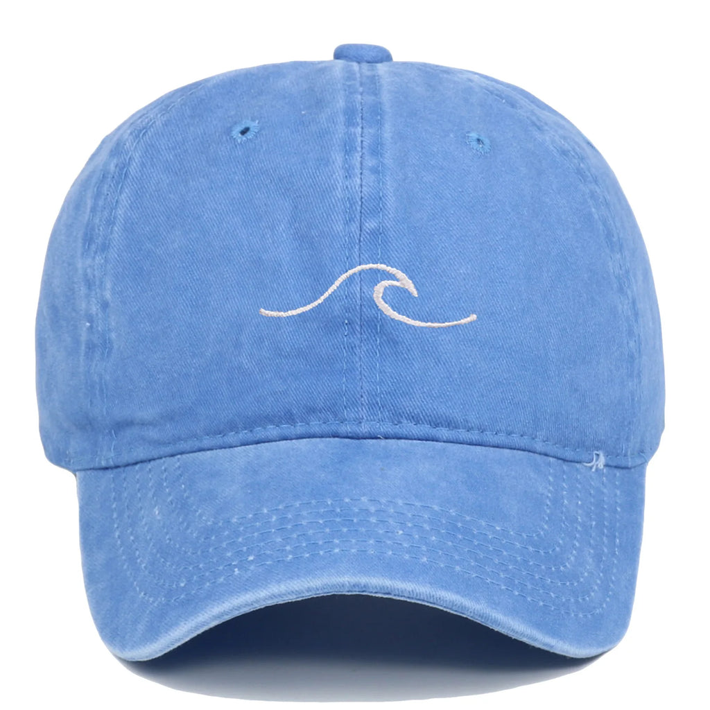 casquette tendance motif vagues en coton