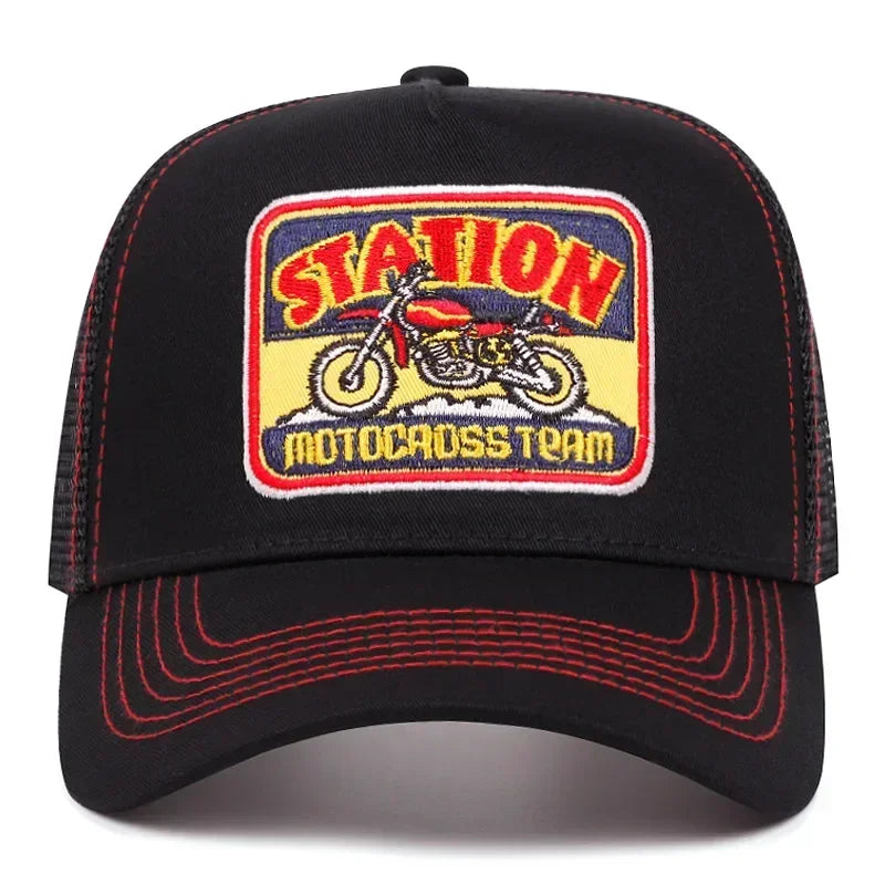 casquette trucker motif deux roues