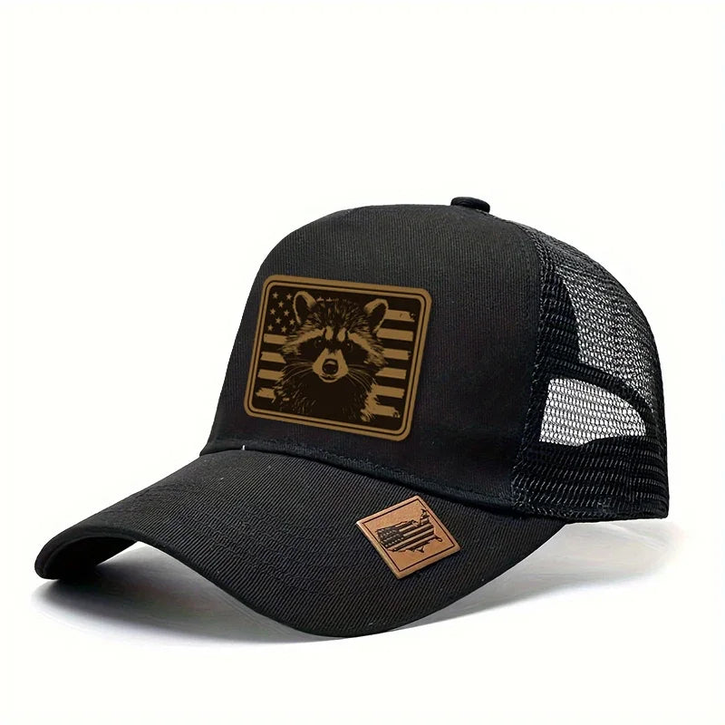 casquette trucker raton laveur drapeau américain