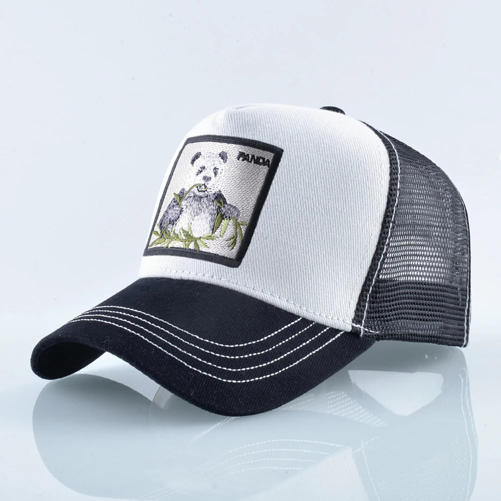 Casquette Trucker respirante motif panda