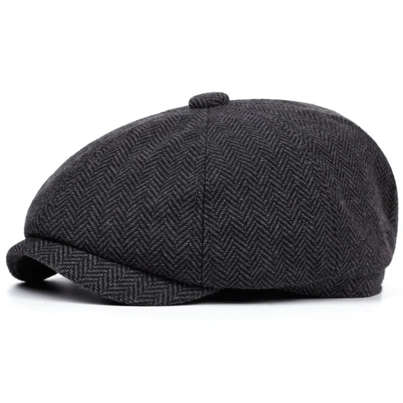 casquette tweed style gavroche