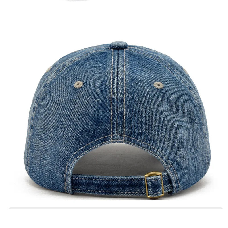casquette urbaine denim avec logo NYC