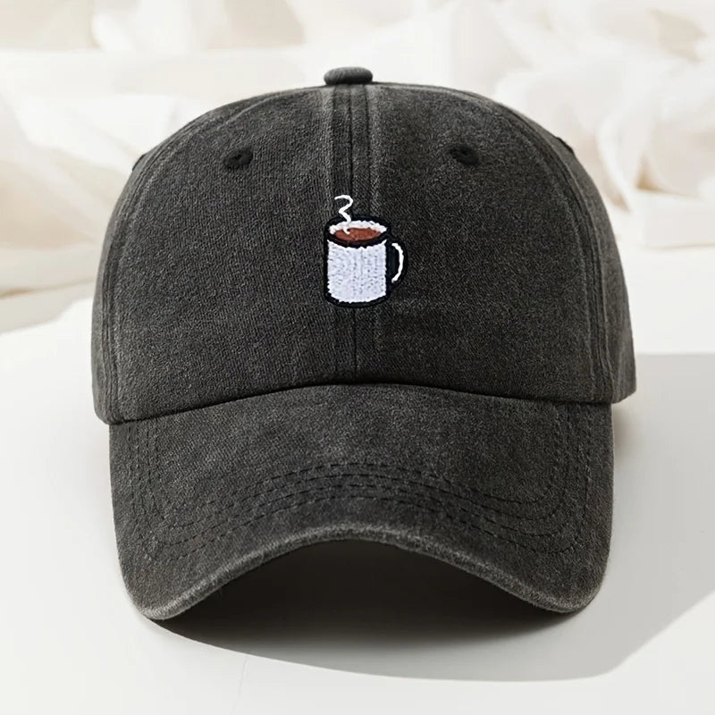 casquette vintage à motif tasse brodé Image