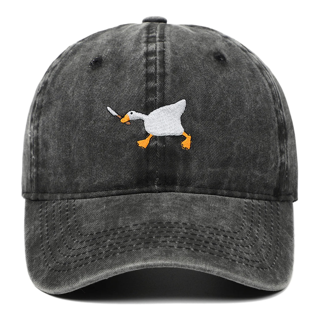 chapeau baseball brodé canard