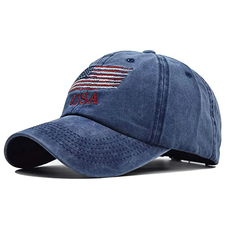 chapeau baseball drapeau américain brodé