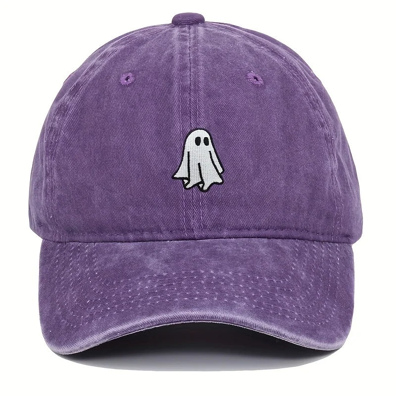 chapeau baseball fantôme brodé