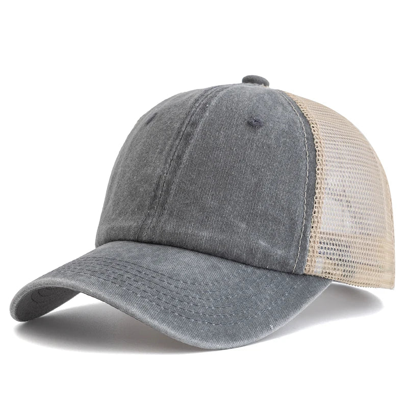 chapeau délavé en coton aux couleurs vibrantes