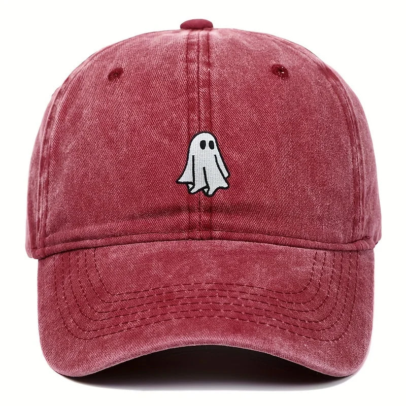 chapeau fantôme stylisé brodé
