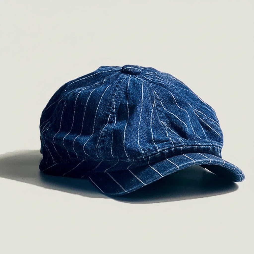 chapeau gavroche en tissu denim