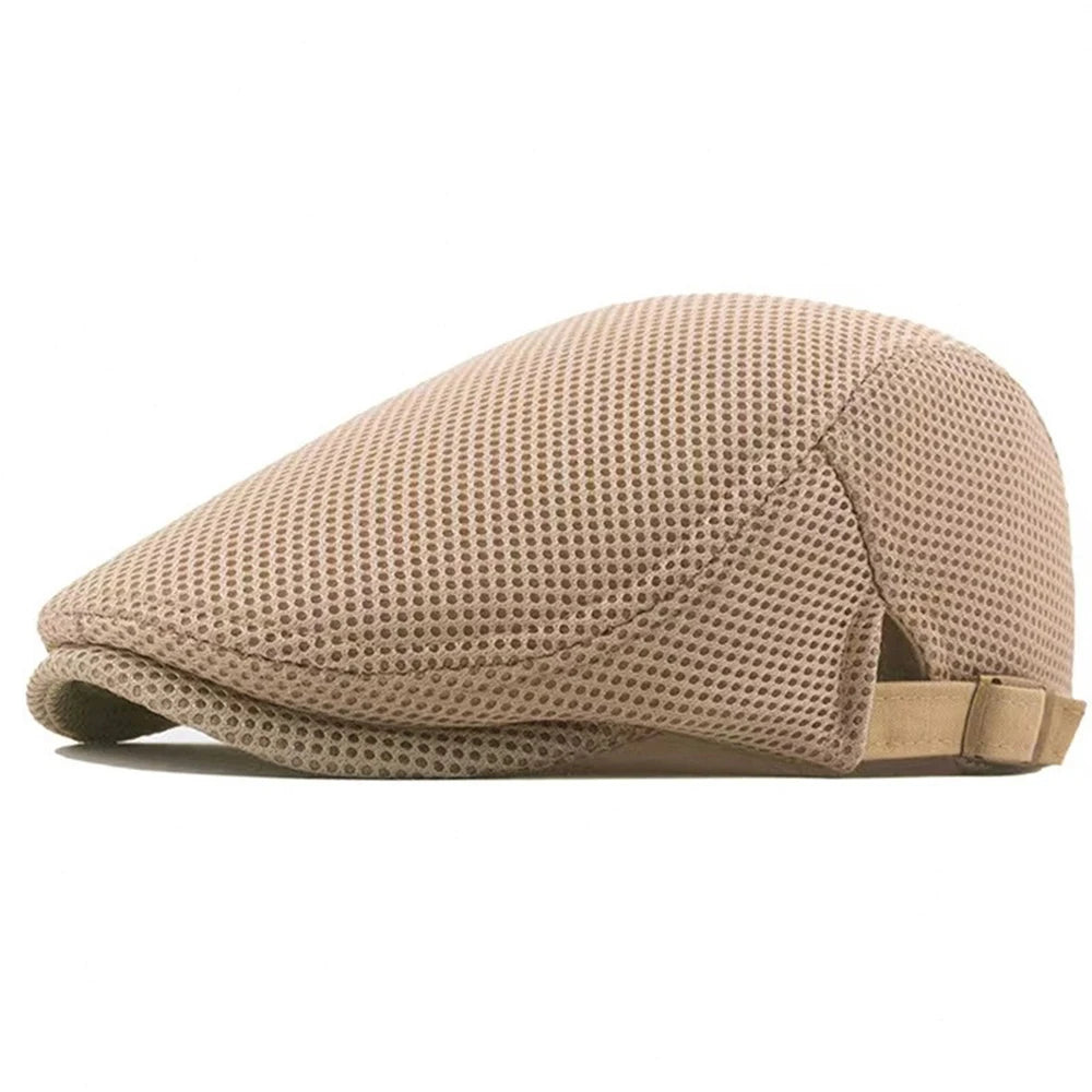 chapeau plat léger en tissu respirant