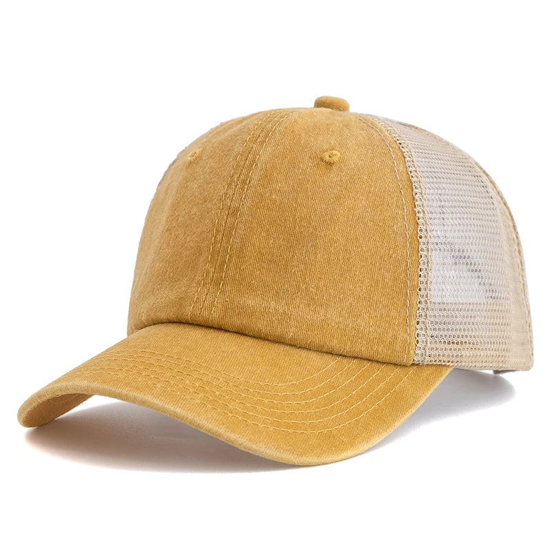 style urbain casquette trucker en coton coloré